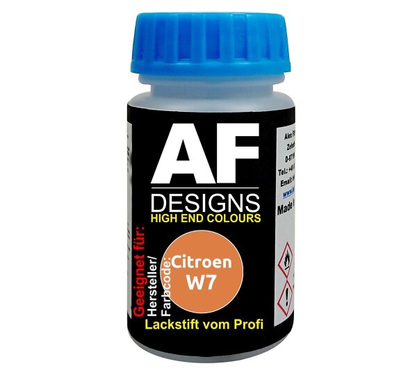 Lackstift für Citroen W7 Orange Arien Nacre Metallic schnelltrocknend Tupflack Autolack