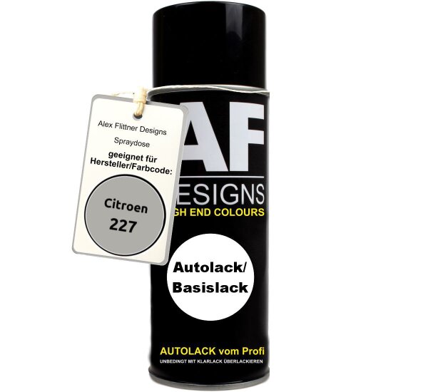 Für Citroen 227 Gris Rose Spraydose Basislack Sprühdose 400ml