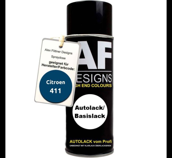 Für Citroen 411 Bleu Boston Metallic Spraydose Basislack Sprühdose 400ml