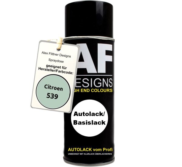 Für Citroen 539 Vert Jade Spraydose Basislack Sprühdose 400ml