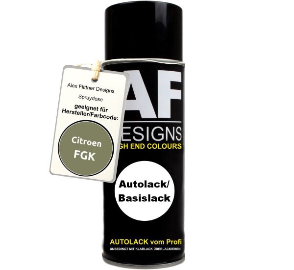 Für Citroen FGK Vert Spraydose Basislack Sprühdose 400ml