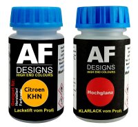 Lackstift für Citroen KHN Orange Mango + Klarlack je 50ml Autolack Basislack SET