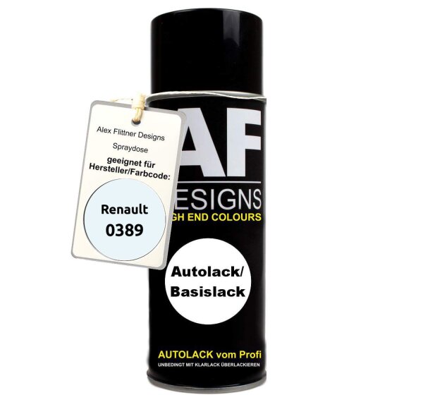 Für Renault 0389 Blanc Glacier Spraydose Basislack Sprühdose 400ml