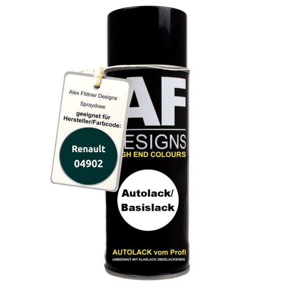Für Renault 04902 Vert Bolk Metallic Spraydose Basislack Sprühdose 400ml