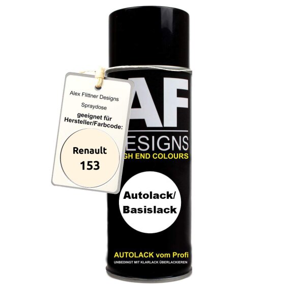 Für Renault 153 Blanc Spraydose Basislack Sprühdose 400ml