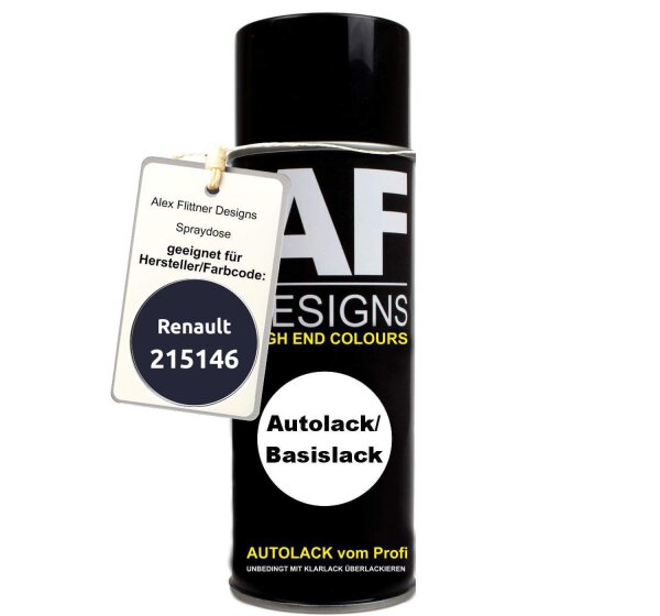 Für Renault 215146 Bleu Marine Spraydose Basislack Sprühdose 400ml