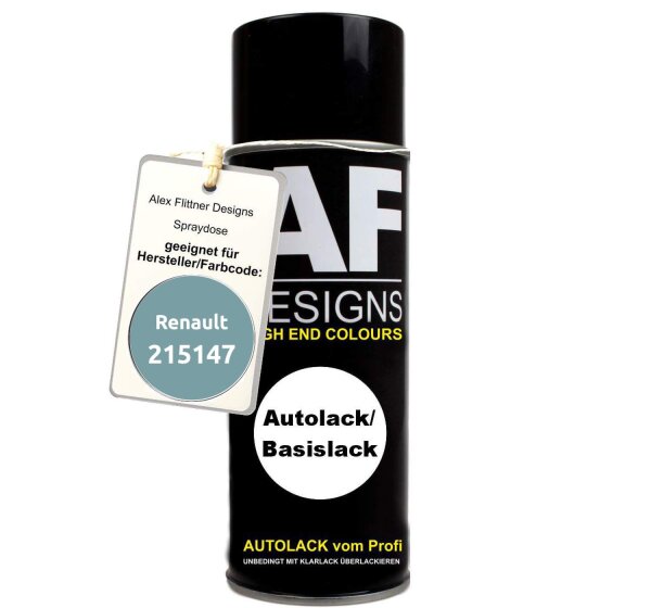 Für Renault 215147 Bleu Iceberg Metallic Spraydose Basislack Sprühdose 400ml