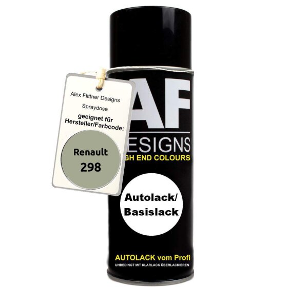 Für Renault 298 Vert Lichen Metallic Spraydose Basislack Sprühdose 400ml