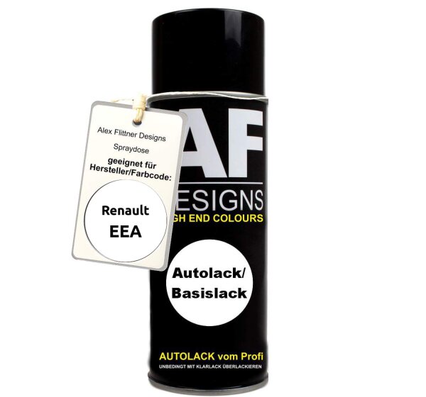 Für Renault EEA White Spraydose Basislack Sprühdose 400ml