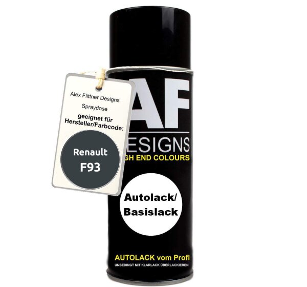 Für Renault F93 Vert Oural Metallic Spraydose Basislack Sprühdose 400ml