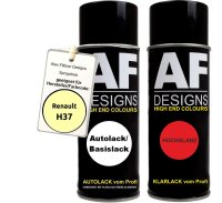 Spraydose für Renault H37 Jaune Basislack Klarlack Sprühdose 400ml