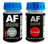 Lackstift für Renault 2627 Gris Sete + Klarlack je...