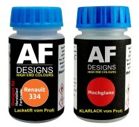 Lackstift für Renault 334 Orange + Klarlack je 50ml...