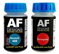 Lackstift für Renault 488 Bleu Alpine Metallic +...