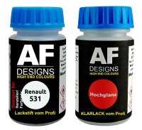 Lackstift für Renault 531 Blanc Iridium + Klarlack...