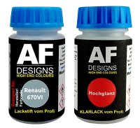 Lackstift für Renault 670VI Gris + Klarlack je 50ml...
