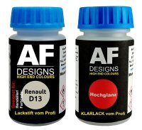 Lackstift für Renault D13 Nuage Metallic + Klarlack...