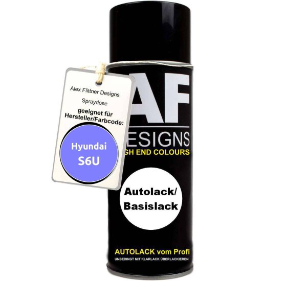 Für Hyundai S6U Aqua Blue Pearl Metallic Spraydose Basislack Sprühdose 400ml