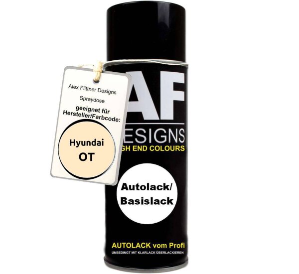 Für Hyundai OT Ivory Light Spraydose Basislack Sprühdose 400ml