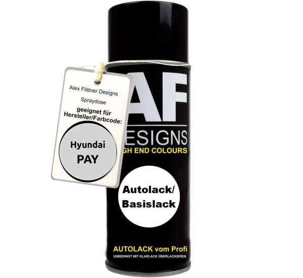 Für Hyundai PAY Silver Metallic Spraydose Basislack Sprühdose 400ml