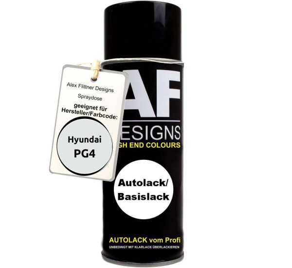 Für Hyundai PG4 Crystal White Spraydose Basislack Sprühdose 400ml