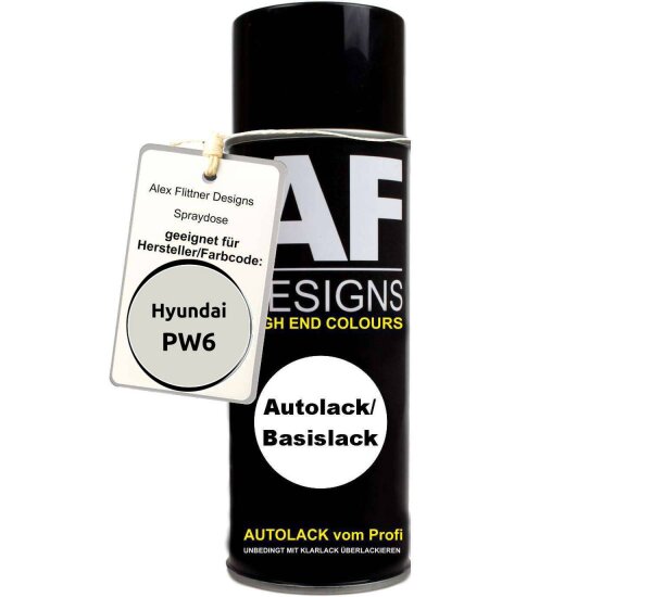 Für Hyundai PW6 White Crystal Pearl Spraydose Basislack Sprühdose 400ml