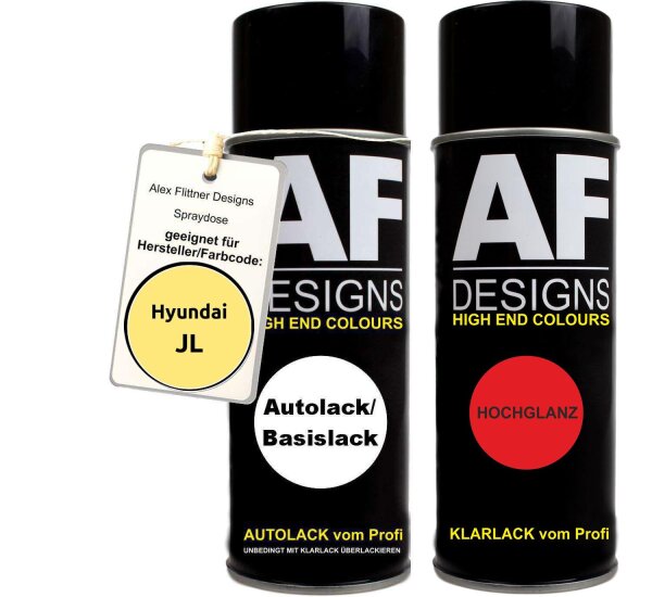 Spraydose für Hyundai JL Funny Lemon Basislack Klarlack Sprühdose 400ml