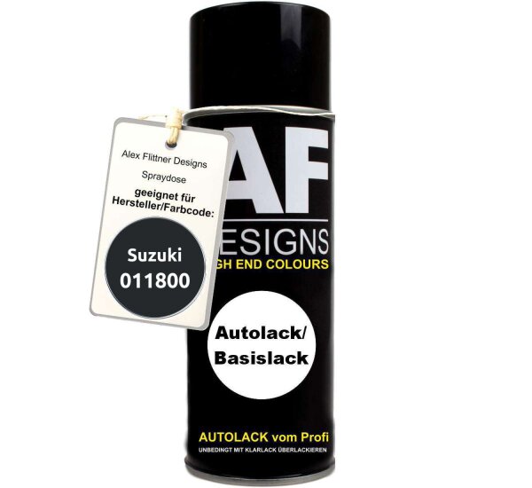 Für Suzuki 011800 Saturn Black Metallic Spraydose Basislack Sprühdose 400ml