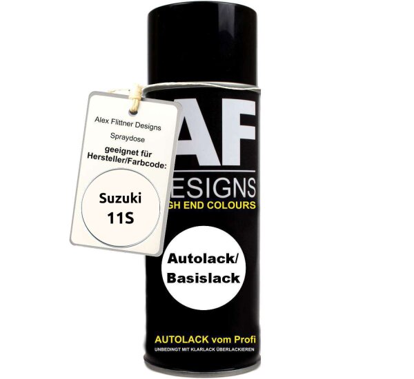 Für Suzuki 11S Snow White Spraydose Basislack Sprühdose 400ml