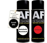 Spraydose für Suzuki 0F5 Black Basislack Klarlack Sprühdose 400ml
