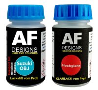 Lackstift für Suzuki OBJ Aqua Blue + Klarlack je...