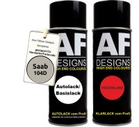 Autolack Spraydose Set  Saab 104D Opal Grey Basislack...