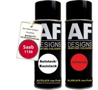 Spraydose für Saab 1136 Vermelho Chili Basislack...