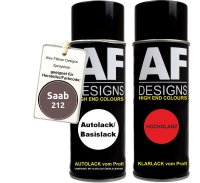 Spraydose für Saab 212 Magenta Brown Metallic Basislack Klarlack Sprühdose 400ml