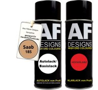 Spraydose für Saab 185 Beige Basislack Klarlack...