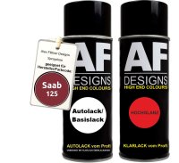Spraydose für Saab 125 Rubinrod Metallic Basislack...