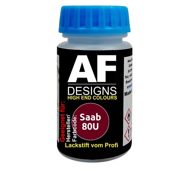 Lackstift für Saab 80U Red Jewel Metallic schnelltrocknend Tupflack Autolack