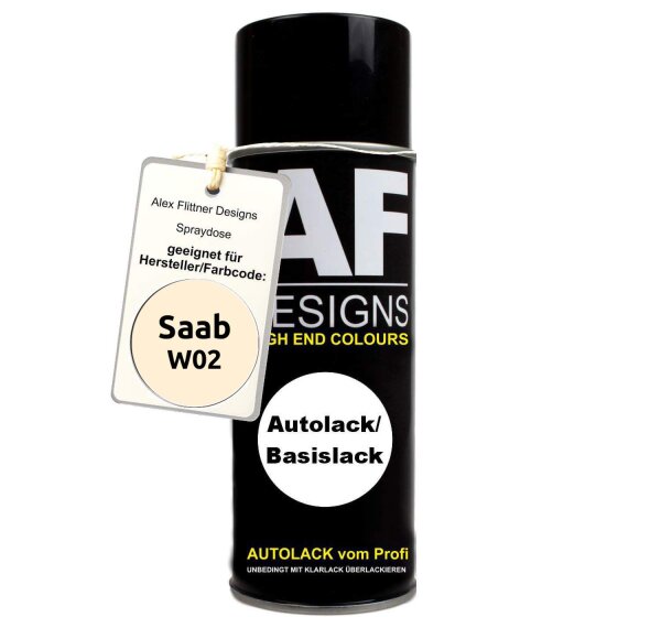 Für Saab W02 Orchideeweiss Spraydose Basislack Sprühdose 400ml
