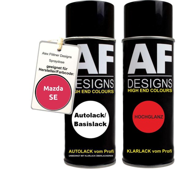 Spraydose für Mazda SE La Vie En Rose Basislack Klarlack Sprühdose 400ml