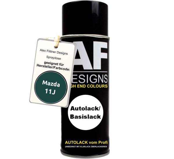 Für Mazda 11J Dark Tourmaline Metallic Spraydose Basislack Sprühdose 400ml