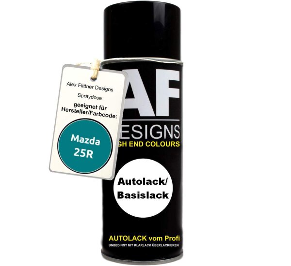Für Mazda 25R Splash Green Pearl Metallic Spraydose Basislack Sprühdose 400ml
