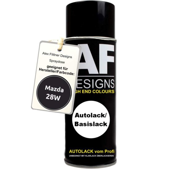 Für Mazda 28W Radiant Ebony Pearl Spraydose Basislack Sprühdose 400ml