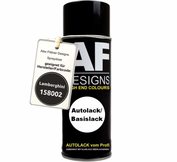 Für Lamborghini 158002 Black Rage Metallic Spraydose Basislack Sprühdose 400ml