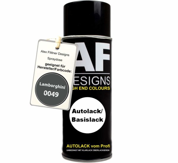Für Lamborghini 0049 Grigio Avlon Metallic Spraydose Basislack Sprühdose 400ml