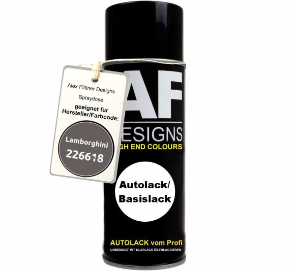 Für Lamborghini 226618 Medium Grey Metallic Spraydose Basislack Sprühdose 400ml