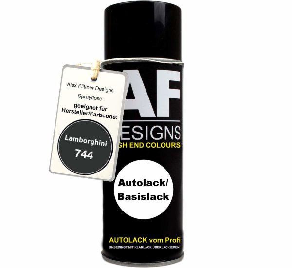 Für Lamborghini 744 Nero Porsche Metallic Spraydose Basislack Sprühdose 400ml