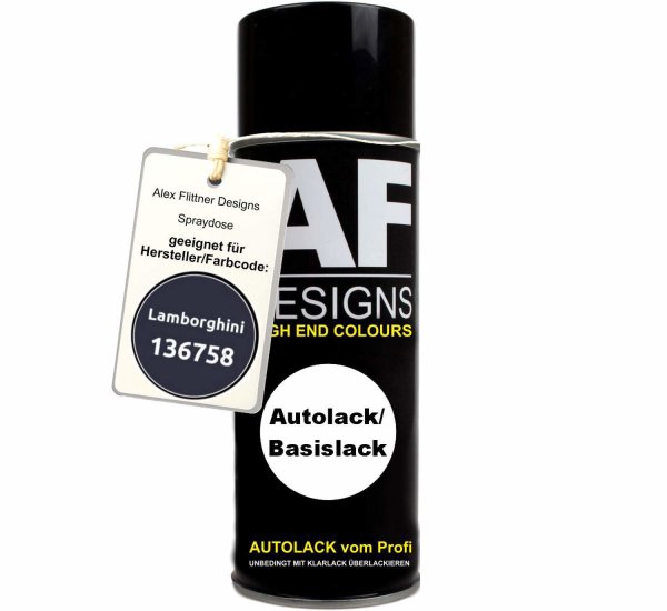 Für Lamborghini 136758 Blu Scuro Metallic Spraydose Basislack Sprühdose 400ml