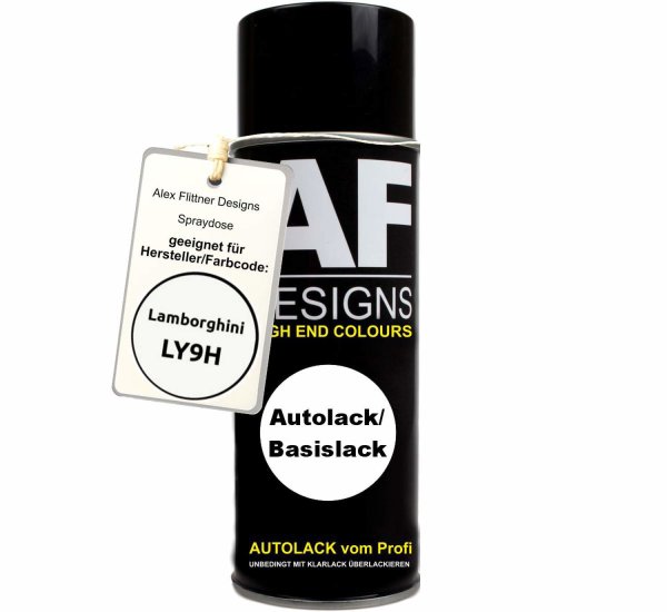 Für Lamborghini LY9H Bianco Cygnus Spraydose Basislack Sprühdose 400ml