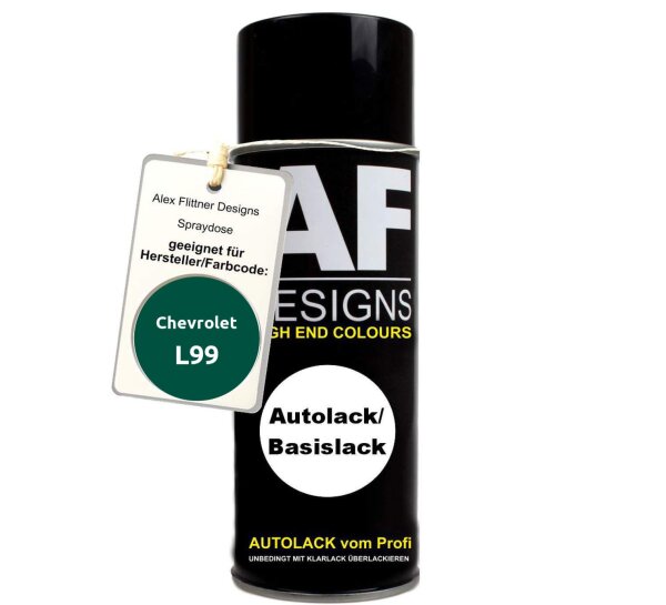 Für Chevrolet L99 Green Spraydose Basislack Sprühdose 400ml