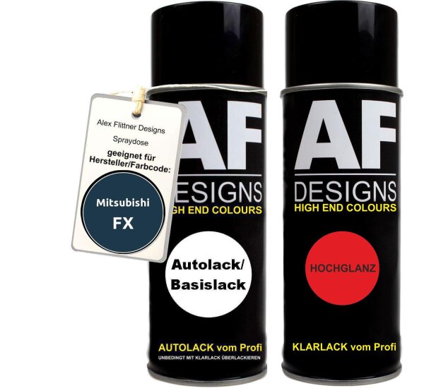 Spraydose für Mitsubishi FX Yellow Basislack Klarlack Sprühdose 400ml